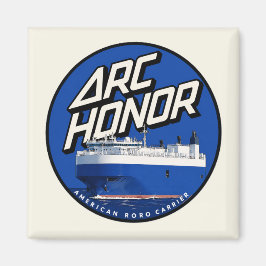 Retro 80er Skate Shop Blaues Logo Magnet