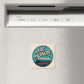 Retro 80er Skate Shop Logo Magnet (In Situ (Geschirrspüler))