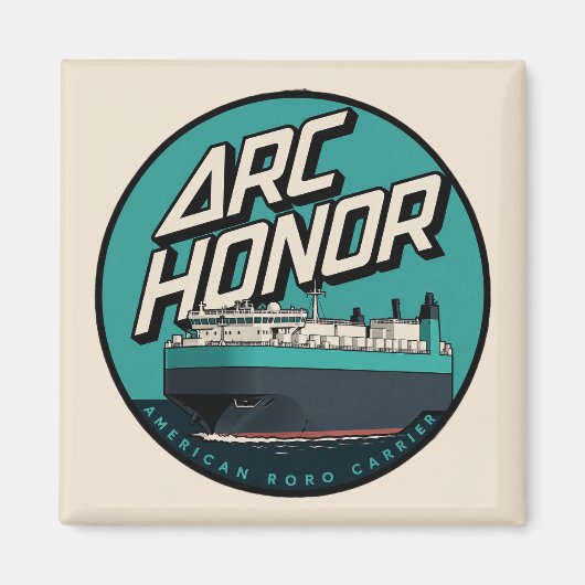 Retro 80er Skate Shop Logo Magnet (Vorne)