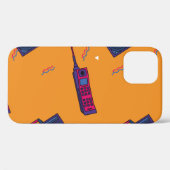 Retro 80er Stil Hintergrund, bunt. Case-Mate iPhone Hülle (Rückseite (Horizontal))