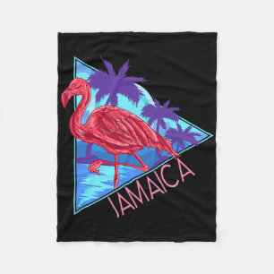 Retro 80er Strand Vintage Urlaub Jamaika für Männe Fleecedecke