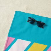 Retro 80er Streifen Strandtuch (Beispiel)