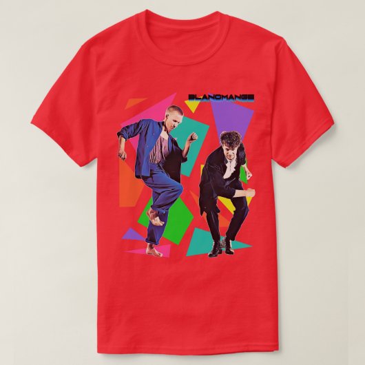 Retro 80er Synth Blancmange Tribute T-Shirt (Design vorne)