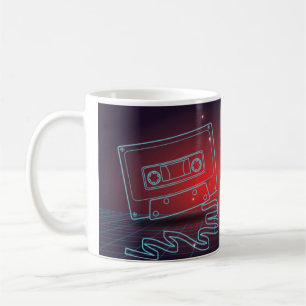 Retro 80er Synthwave Audio-Kassette Outrun Tasse