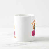 Retro 80er Synthwave Mädchen "Zu cool, um sich zu Kaffeetasse (Mittel)