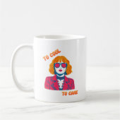 Retro 80er Synthwave Mädchen "Zu cool, um sich zu Kaffeetasse (Links)