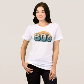 Retro 80er Tri-Blend shirt (Vorderseite voll)