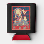 Retro 80er Vail Skigebiet Dosenkühler (Vorderseite)