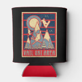 Retro 80er Vail Skigebiet Dosenkühler (Rückseite)
