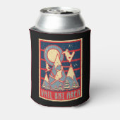 Retro 80er Vail Skigebiet Dosenkühler (Kanne Rückseite)