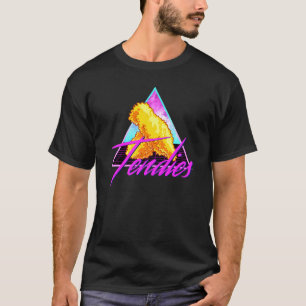 Retro 80er Vaporwave Chicken Tendies Dank Meme T-Shirt