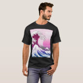 Retro 80er Vaporwave Great Wave T-Shirt (Vorne ganz)