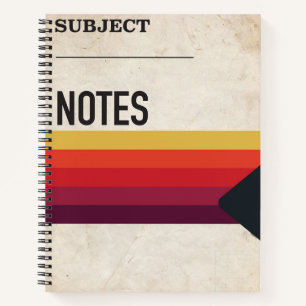 Retro 80er VHS Tape Notebook School Stranger Dinge Notizblock