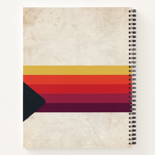 Retro 80er VHS Tape Notebook School Stranger Dinge Notizblock (Rückseite)