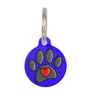 Retro 80er Video Game 8 Bit Pixel Art Dog Pad Prin Haustiermarke