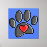 Retro 80er Video Game 8 Bit Pixel Art Dog Pad Prin