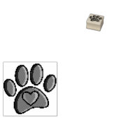 Retro 80er Video Game 8 Bit Pixel Art Dog Patch Gummistempel (Stempel)