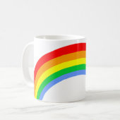 Retro 80er Vintage Regenbogen Tasse (Vorderseite Links)