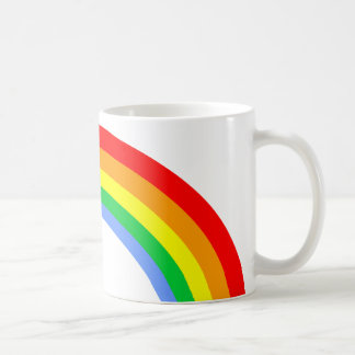 Retro 80er Vintage Regenbogen Tasse