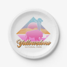 RETRO 80er YELLOWSTONE NATIONALPARK VAPORWAVE