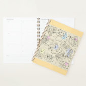 Retro 80s 90s Nostalgic Cassette Mix Tape Pattern Planer (Anzeige)