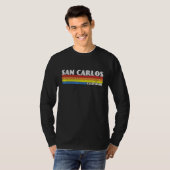 Retro 80s California CA Souvenir San Carlos T-Shirt (Vorne ganz)