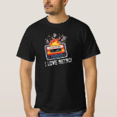 Retro 80s Cassette Tape T-Shirt – I Love Retro (Vorderseite)