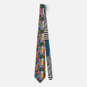 Retro 80s Custom Tie – Elegant Fashion Krawatte (Vorderseite)