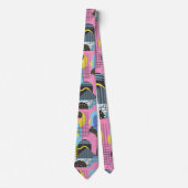 Retro 80s Custom Tie – Elegant Fashion Krawatte (Vorderseite)