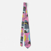 Retro 80s Custom Tie – Elegant Fashion Krawatte (Rückseite)