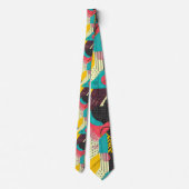 Retro 80s Custom Tie – Elegant Fashion Krawatte (Rückseite)