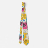 Retro 80s Custom Tie – Elegant Fashion Krawatte (Rückseite)