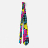 Retro 80s Custom Tie – Elegant Fashion Krawatte (Rückseite)