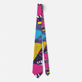 Retro 80s Custom Tie – Elegant Fashion Krawatte (Vorderseite)