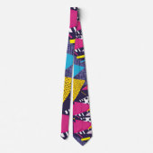 Retro 80s Custom Tie – Elegant Fashion Krawatte (Rückseite)