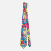 Retro 80s Custom Tie – Elegant Fashion Krawatte (Vorderseite)