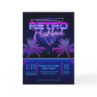 Retro 80's Futuristic Grid Geburtstag