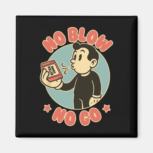Retro 80s Gamer Vintage Gaming  Magnet (Vorne)