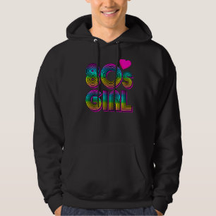 Retro 80's Girl 1980er neunzehn Achtzigerjahre Fra Hoodie
