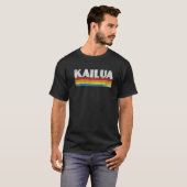 Retro 80s Hawaii HI Souvenir Kailua   T-Shirt (Vorne ganz)