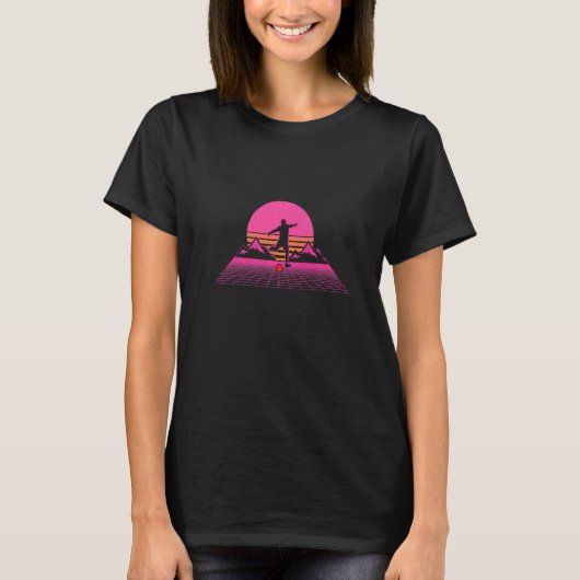 Retro 80s Kickball Kickball Player Premium T-Shirt (Vorderseite)