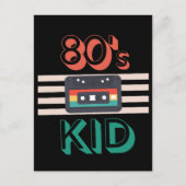 RETRO 80'S KID - CASSETTE LOVERS POSTKARTE (Vorderseite)