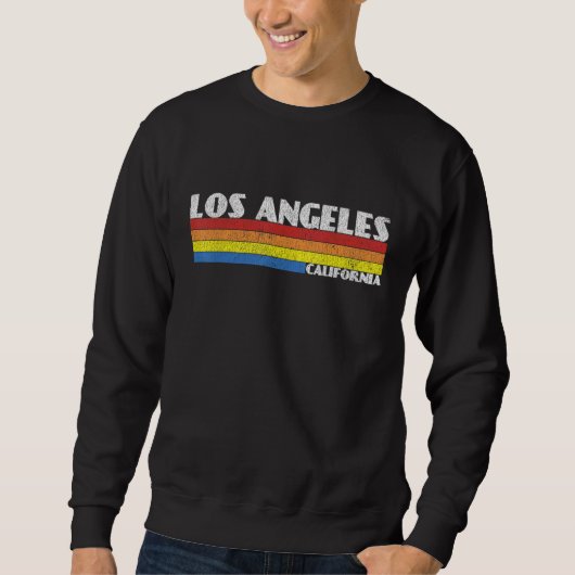 Retro 80s Los Angeles California CA Souvenir Sweatshirt (Vorderseite)