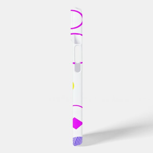 Retro 80s Memphis Geometric Pattern Case-Mate iPhone Hülle (Rückseite / Links)