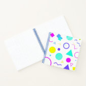 Retro 80s Memphis Geometric Pattern Notizblock (Innenseite)