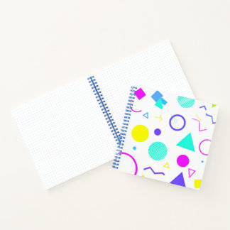 Retro 80s Memphis Geometric Pattern Notizblock