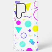 Retro 80s Memphis Geometric Pattern Samsung Galaxy Hülle (Rückseite)