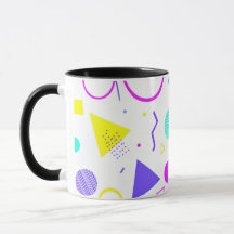 Retro 80s Memphis Geometric Pattern
