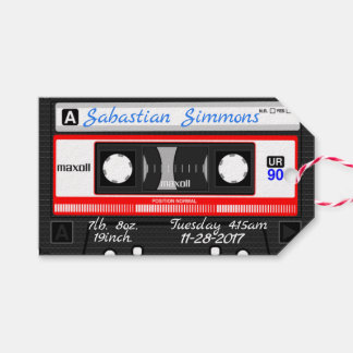 Retro 80's Mix Tape individuell angepasste Kassett Geschenkanhänger
