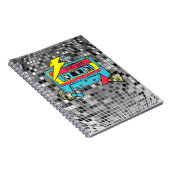 Retro 80s Neon Cassette Pop Notebook Notizblock (Rechte Seite)